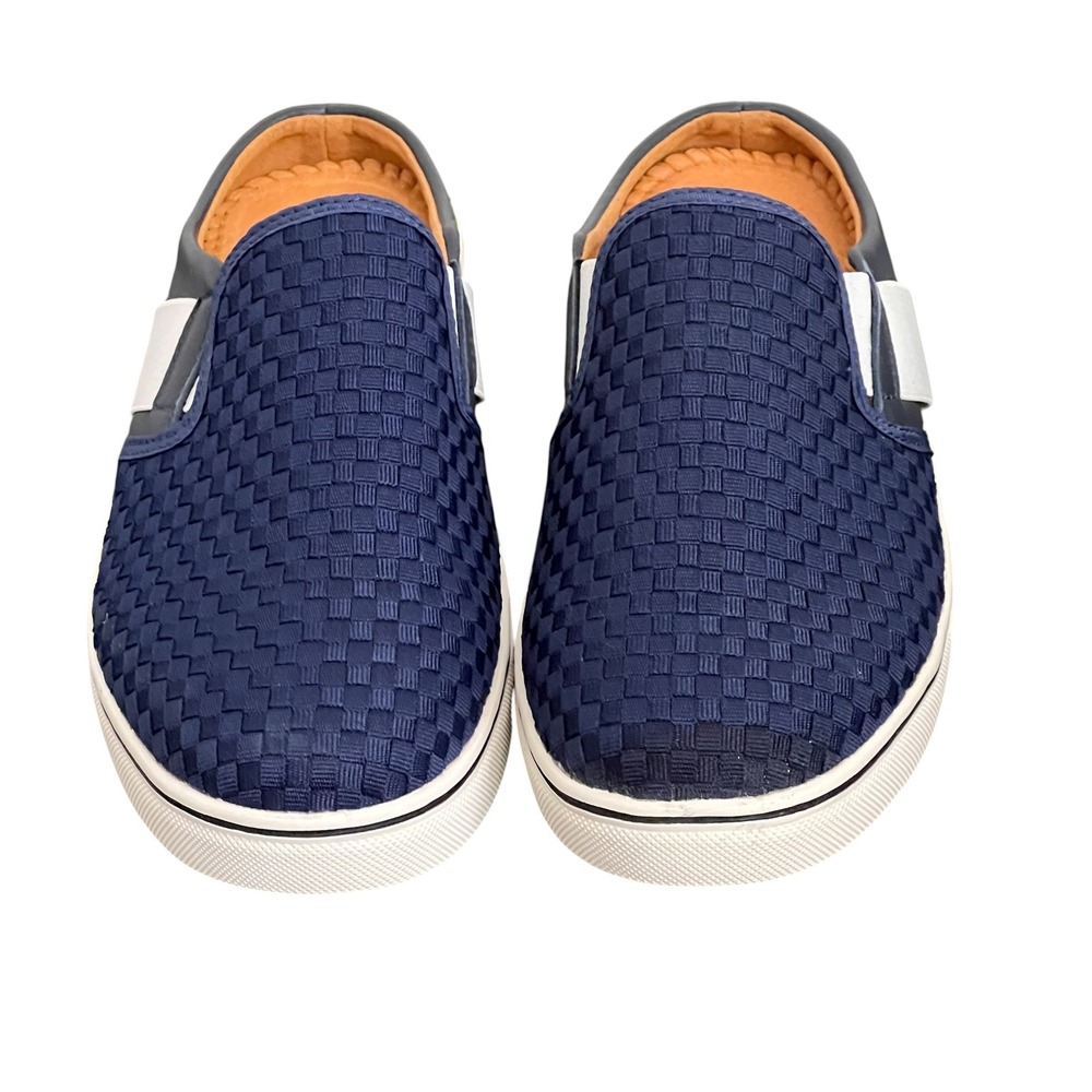 Bernie Mev Slip On Mules Sz EU 41 Woven Elastic Memory Foam Artemis Walking Navy - Picture 6 of 14